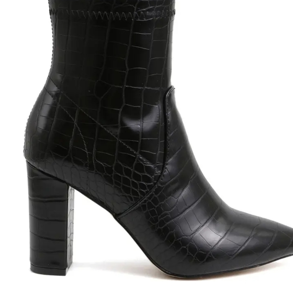CATHERINE MALANDRINO BLOCK HEEL BOOTS - Picture 2 of 3